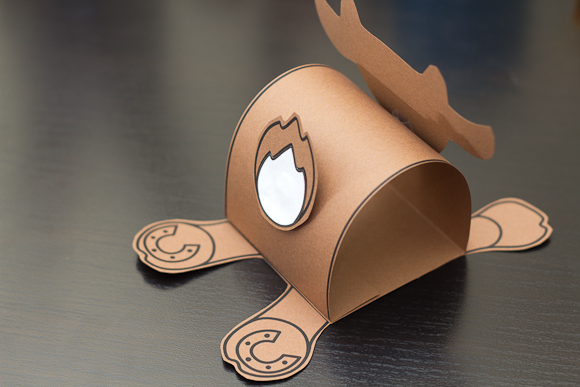 3D Rudolf Cutout Art Project - Art For Kids Hub