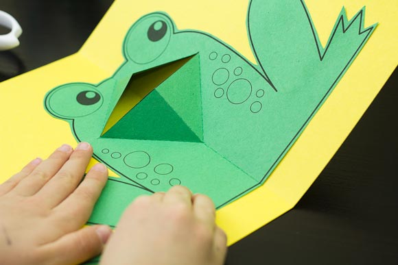 Easy PopUp Frog Art For Kids Hub