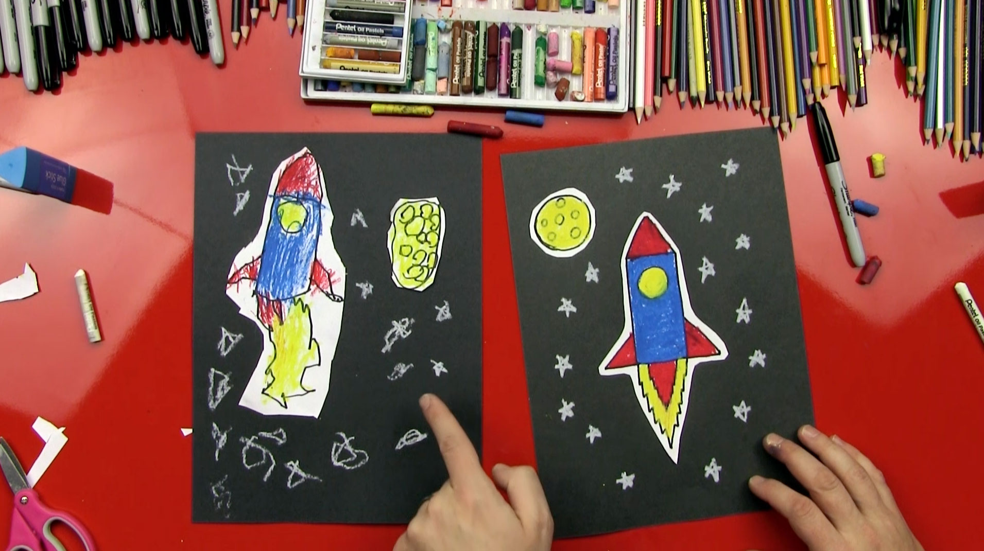 How To Draw A Rocket (Young Artists) Art for Kids Hub