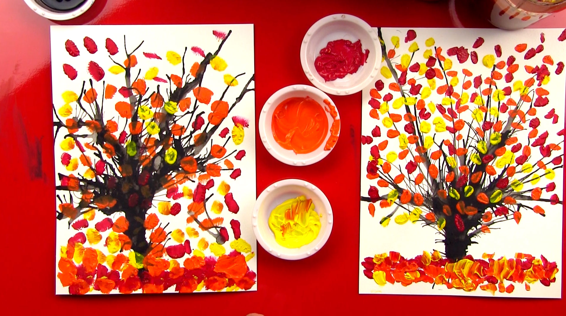 How To Paint A Fall Tree Art for Kids Hub