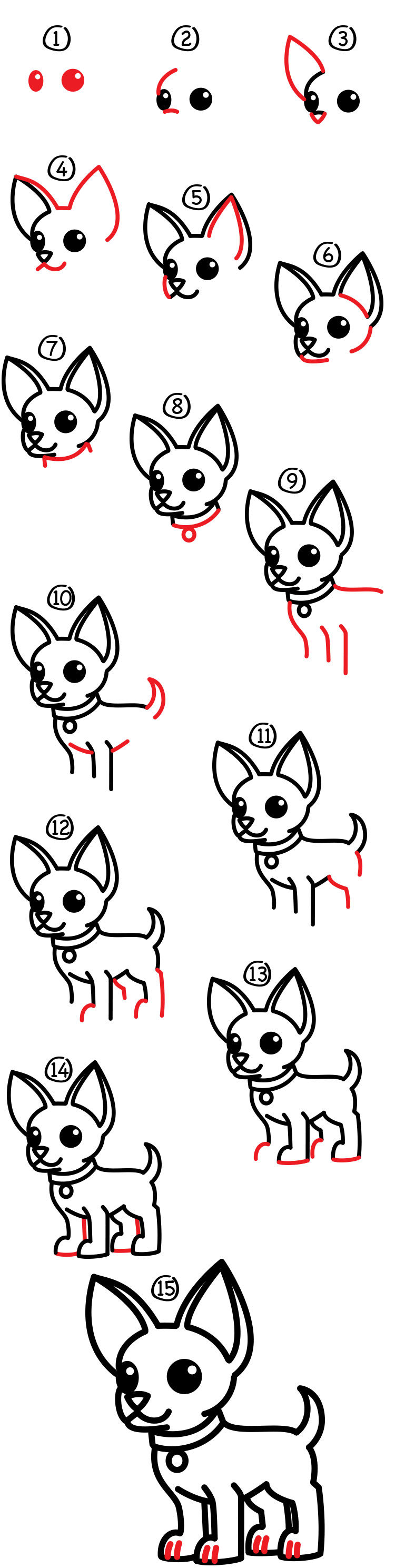 How To Draw A Chihuahua - Art For Kids Hub