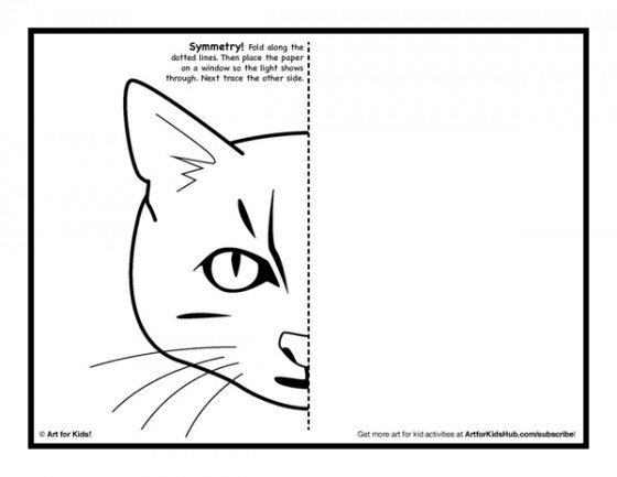 Symmetry ART Activity - 5 Free Coloring Pages - Art for Kids
