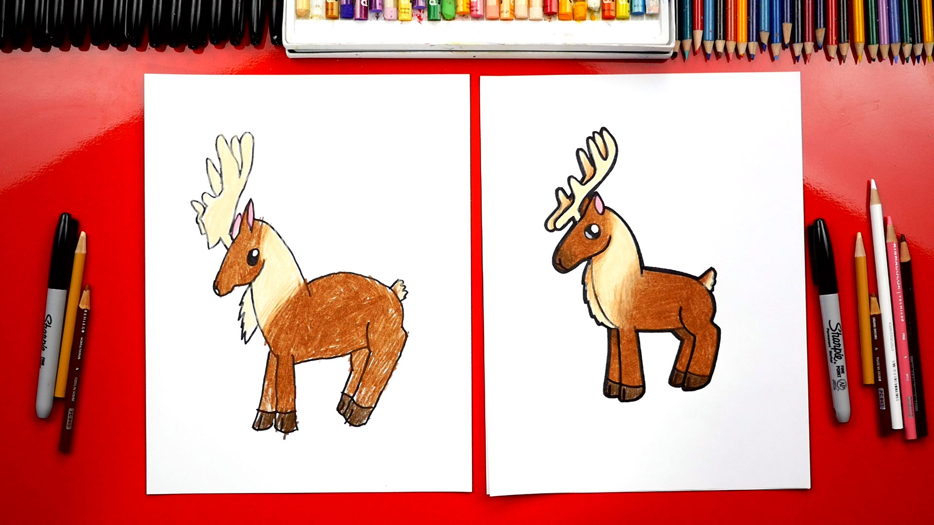 How To Draw A Reindeer - Art For Kids Hub