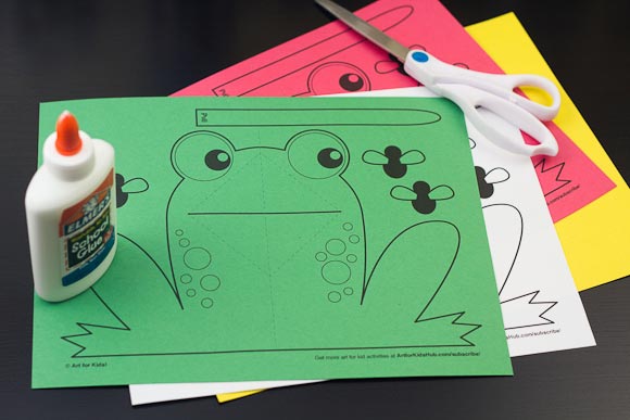 samling lav lektier Nogen Easy Pop-Up Frog - Art For Kids Hub -