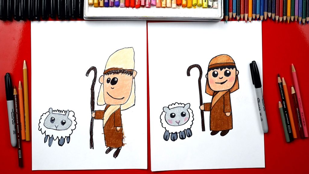 How To Draw A Shepherd – Nativity