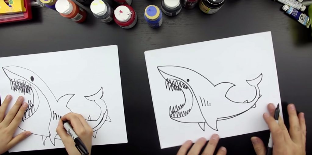 How To Draw A Shark