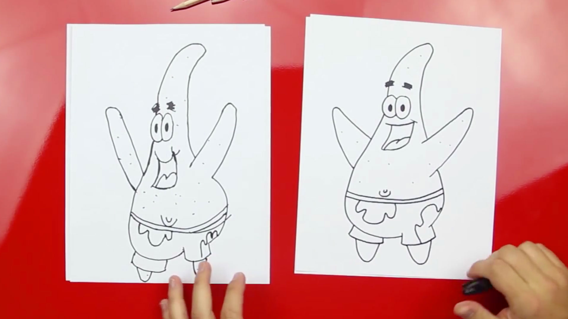 How To Draw Patrick From Spongebob Art For Kids Hub
