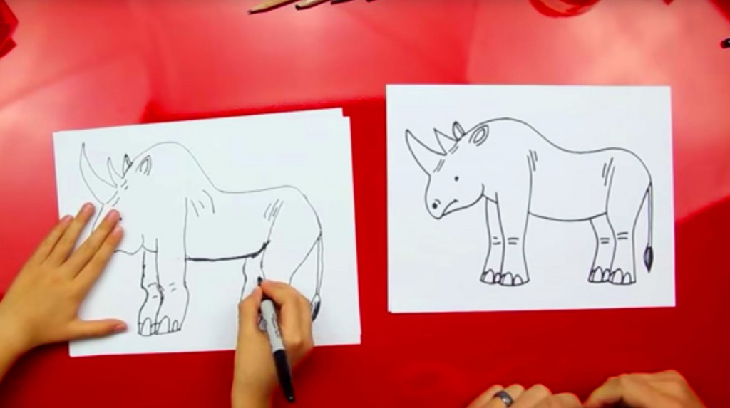 How To Draw A Rhinoceros
