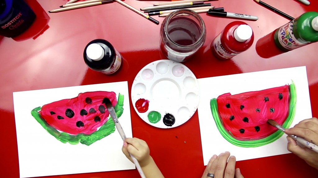 How To Paint A Watermelon