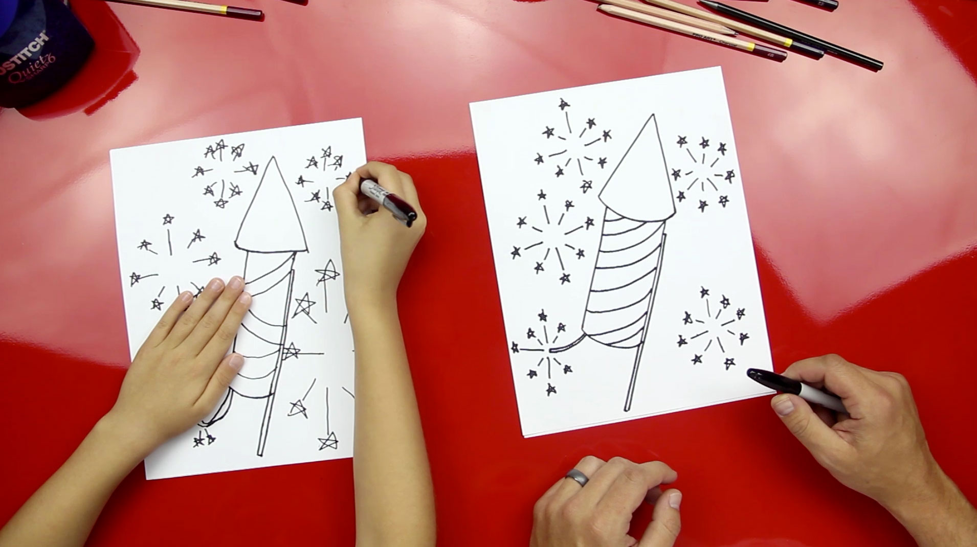 How To Draw A Firework - Art For Kids Hub