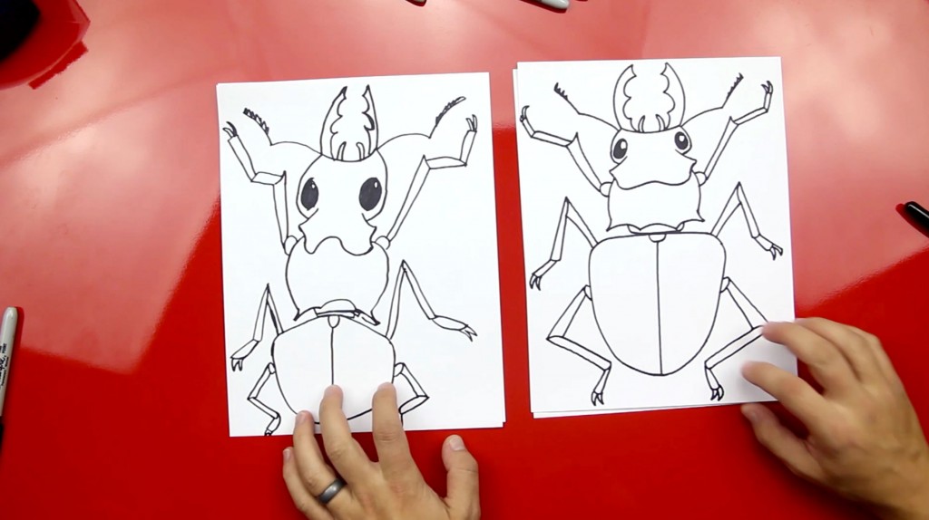 How To Draw A Stag Beetle