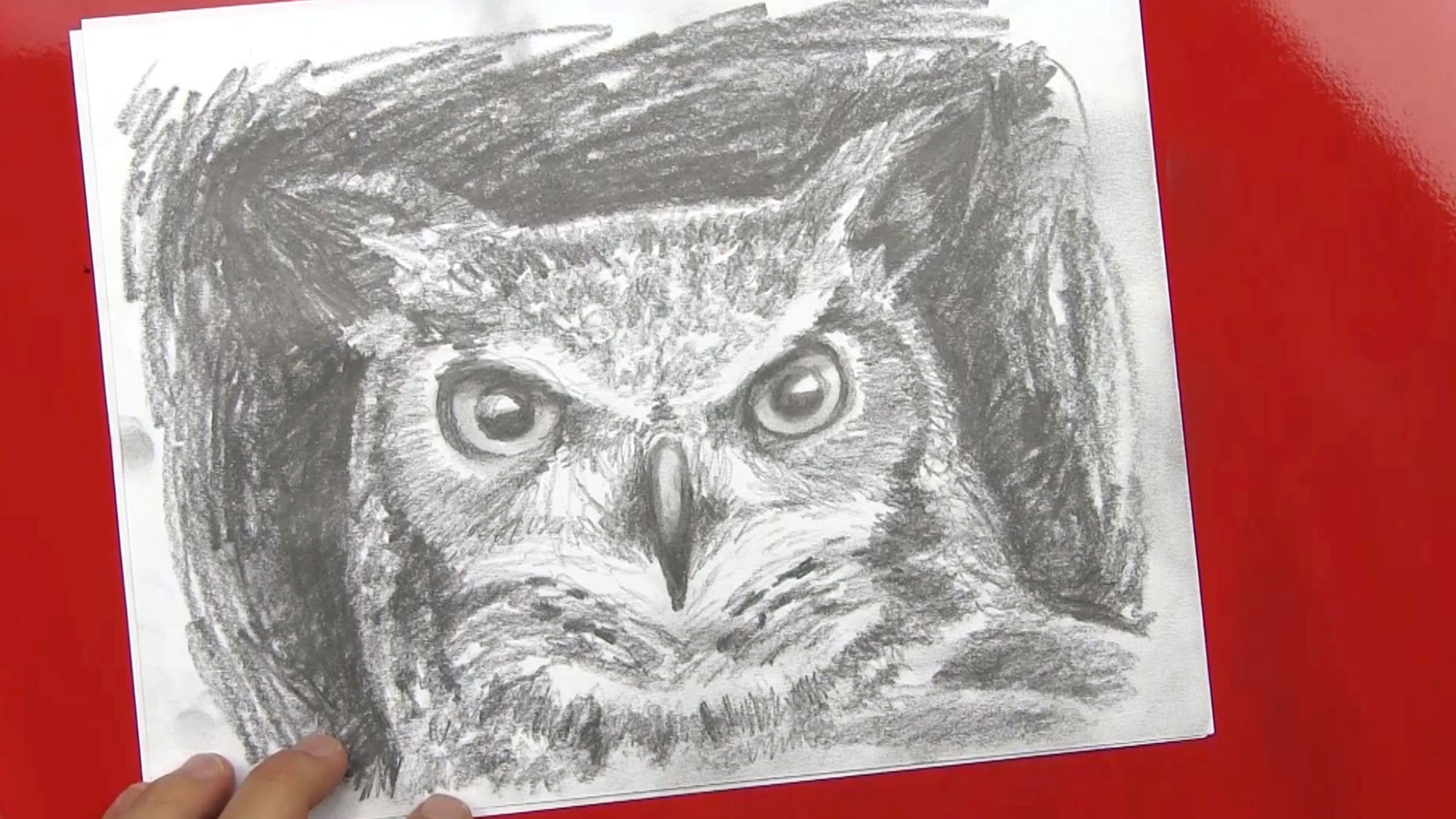 Speed Drawing Of An Owl Art For Kids Hub