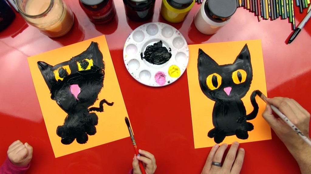 How To Paint A Black Cat