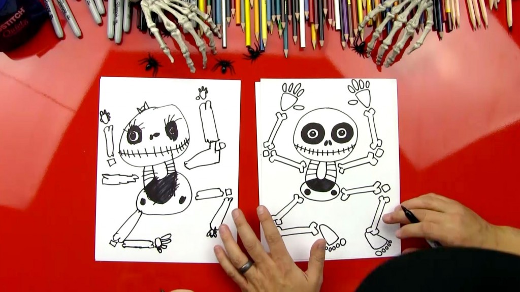 How To Draw A Skeleton