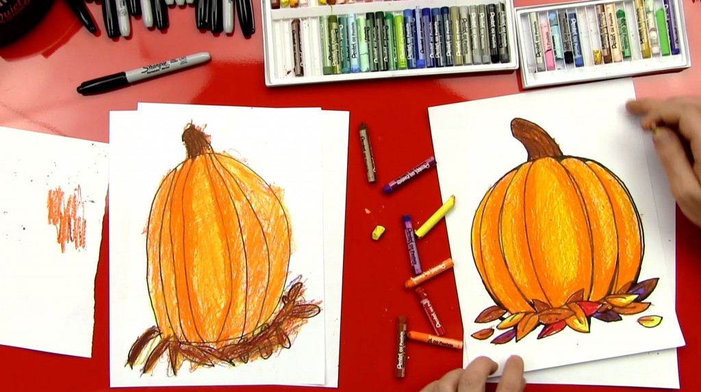How To Draw A Pumpkin For Thanksgiving