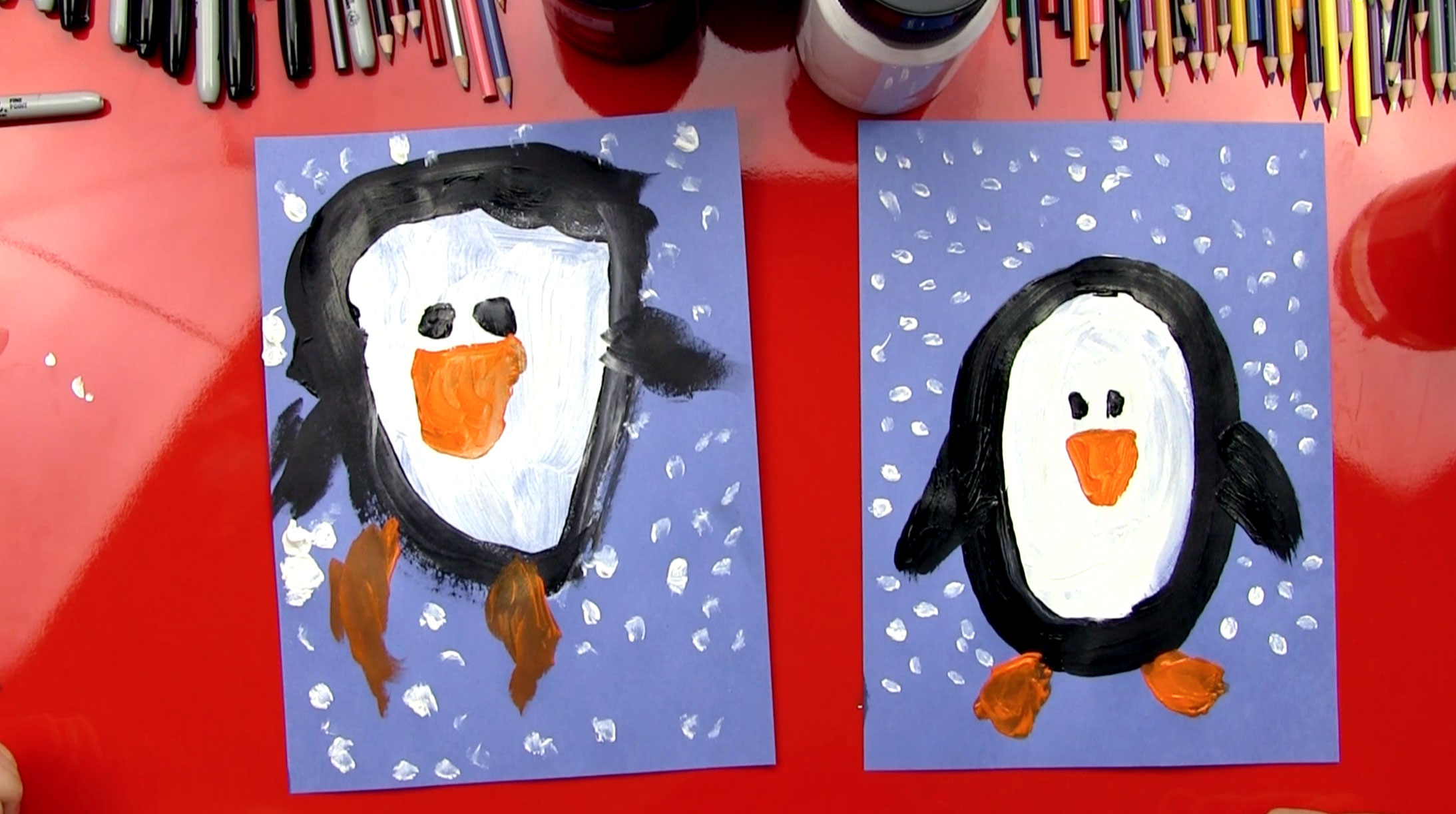 How To Paint A Penguin - Art For Kids Hub