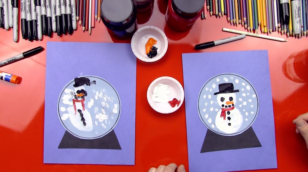 Snow Globe Art Project For Young Artists