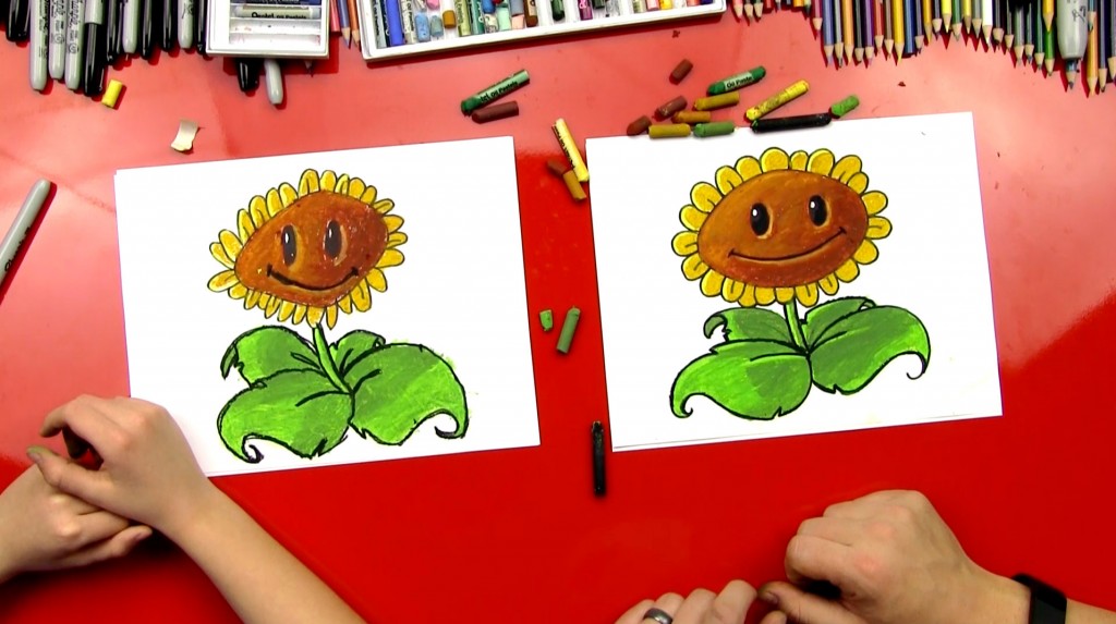 How To Draw Plants Vs Zombies Sunflower My XXX Hot Girl