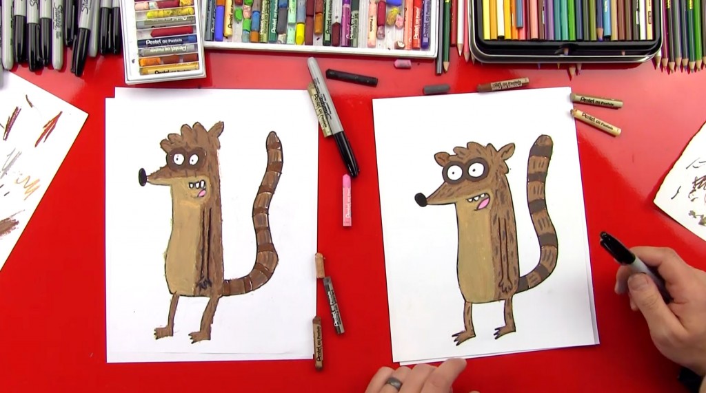 How To Draw Rigby From The Regular Show