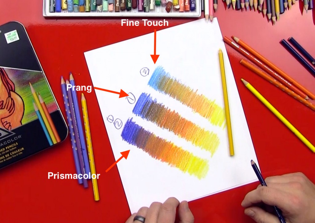 Colored Pencil Comparison + SYA (2/2/15)