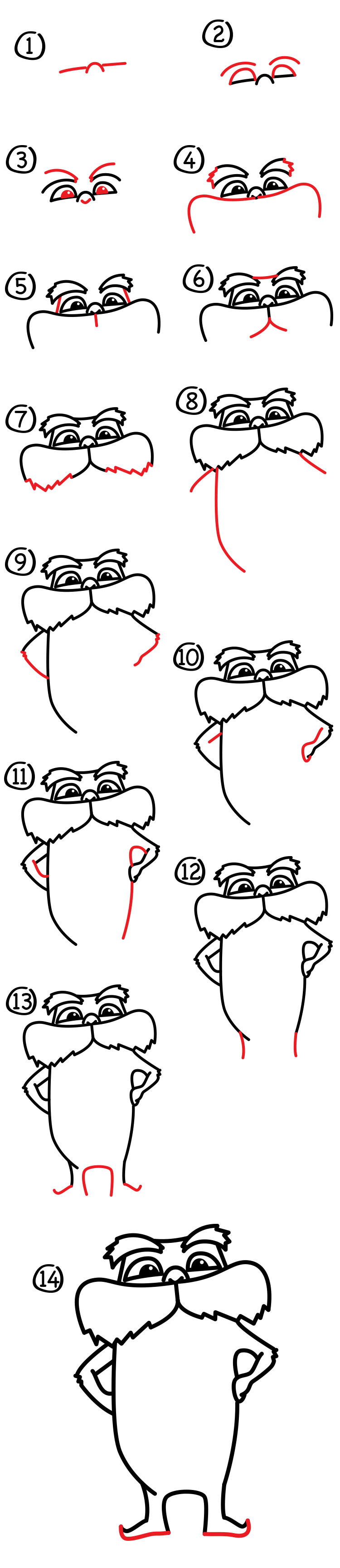 How To Draw The Lorax + Giveaway! - Art For Kids Hub