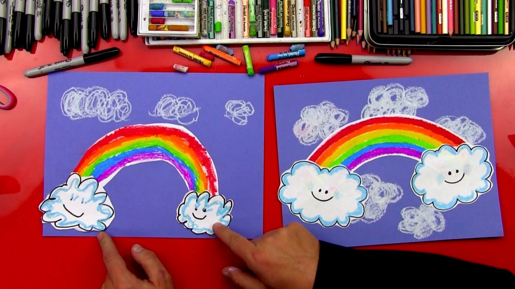 How To Draw A Rainbow (For Young Artists)