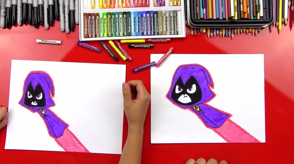 How To Draw Raven From Teen Titans Go!