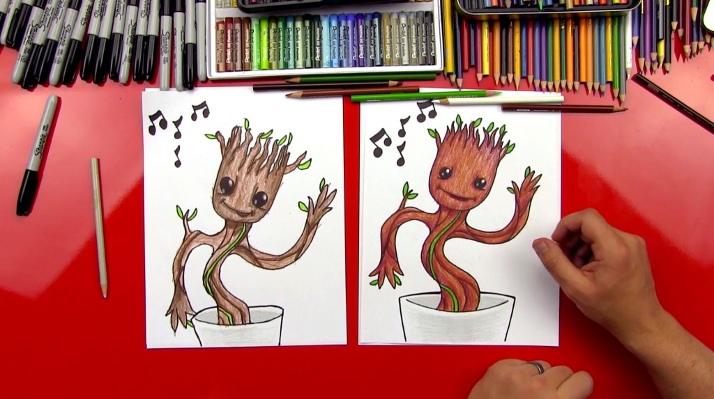 How To Draw Baby Groot