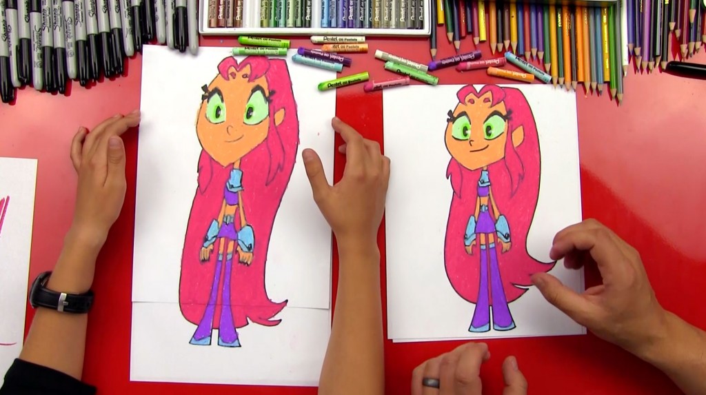 How To Draw Starfire From Teen Titans Go!