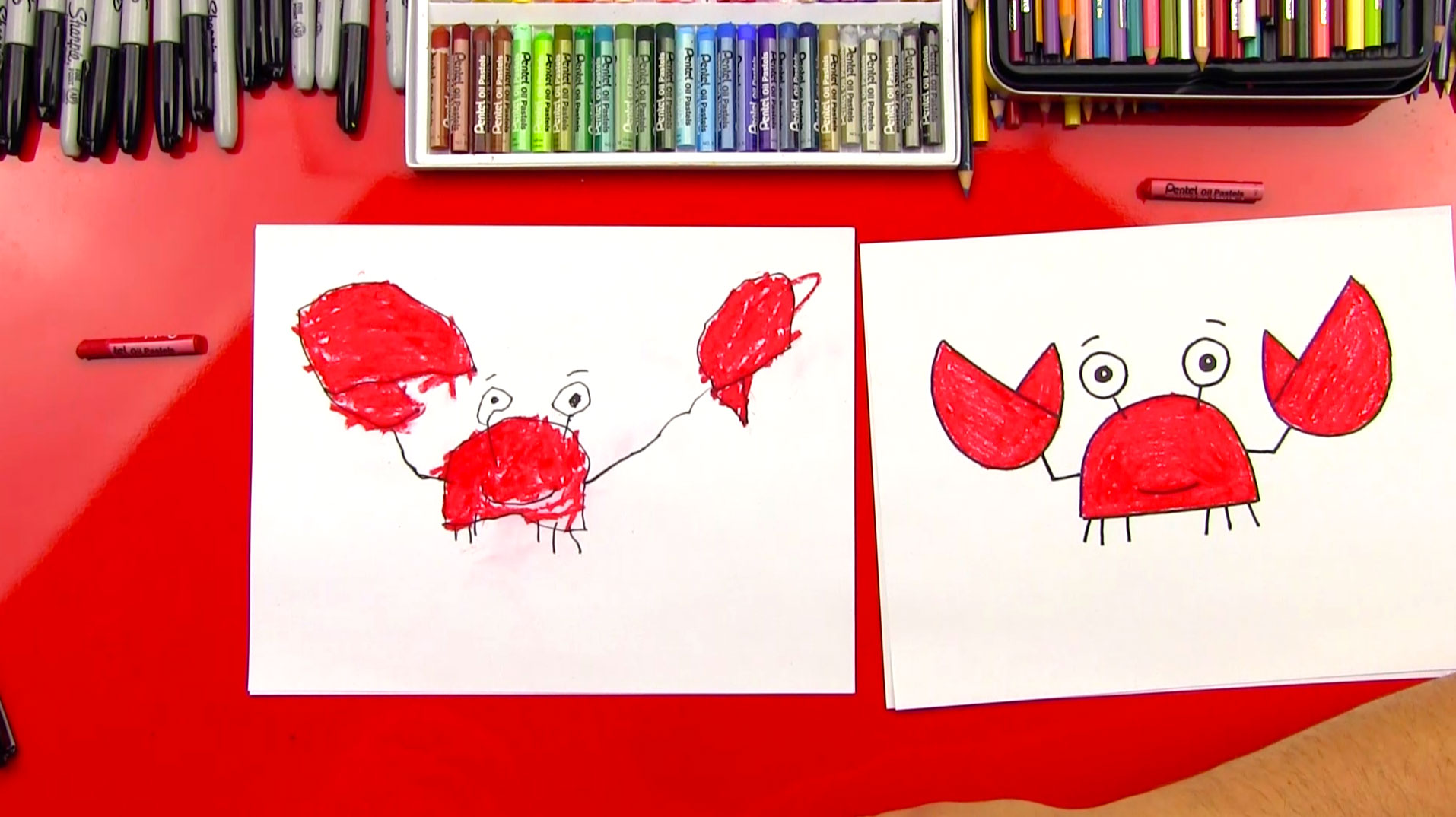 How To Draw A Crab (for young artists) - Art For Kids Hub