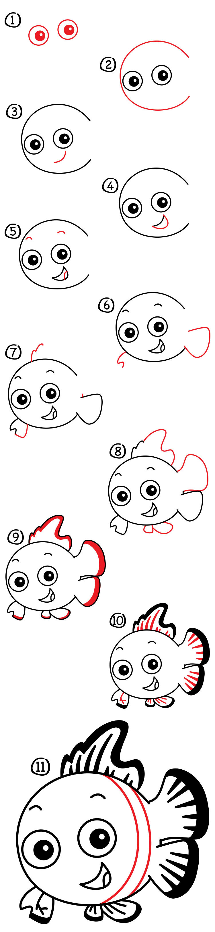 How to draw nemo
