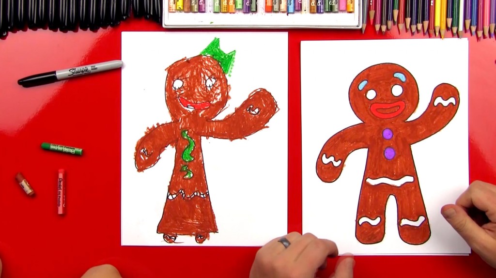 How To Draw A Gingerbread Man (or Woman)