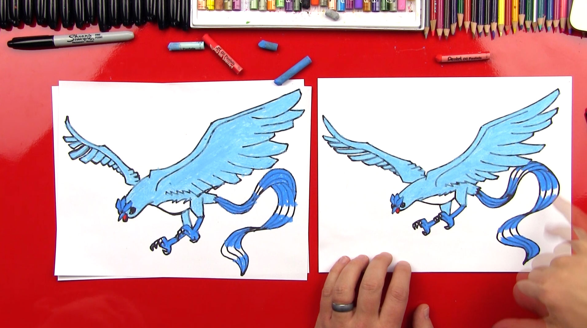 How To Draw Articuno From Pokemon Art For Kids Hub