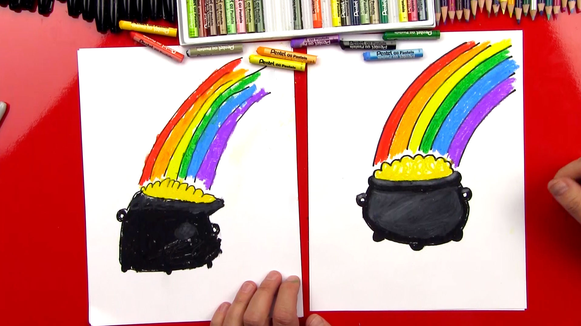 How To Draw A Pot Of Gold Art For Kids Hub