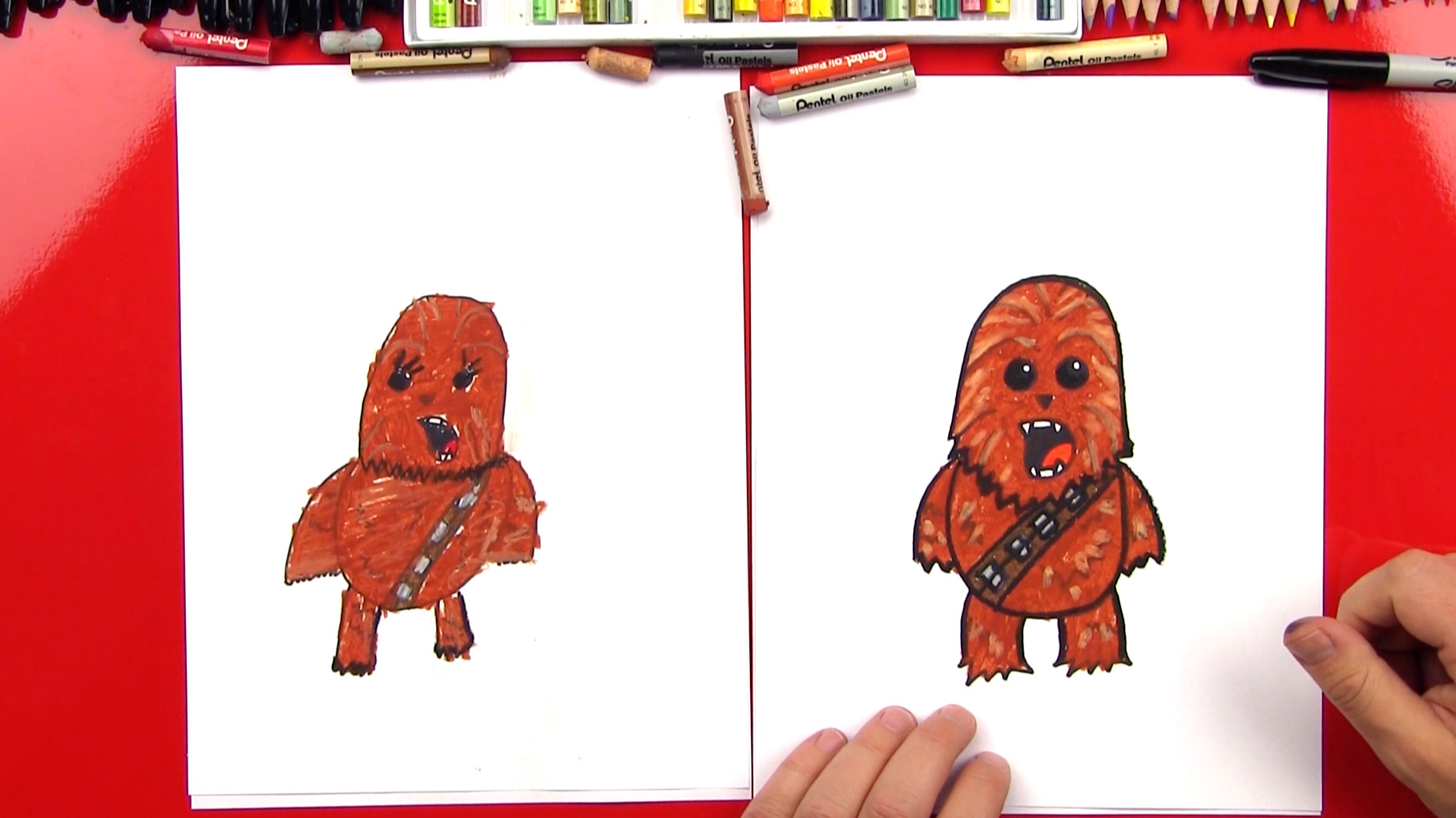 How To Draw A Cartoon Chewbacca - Art For Kids Hub