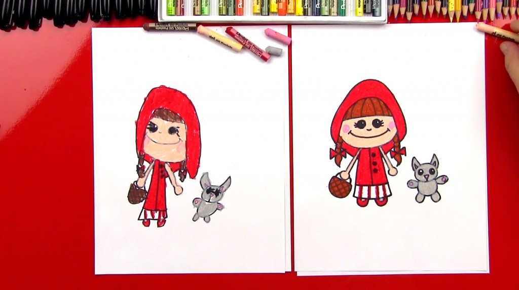 How To Draw Little Red Riding Hood