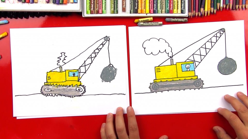 How To Draw A Wrecking Ball Crane