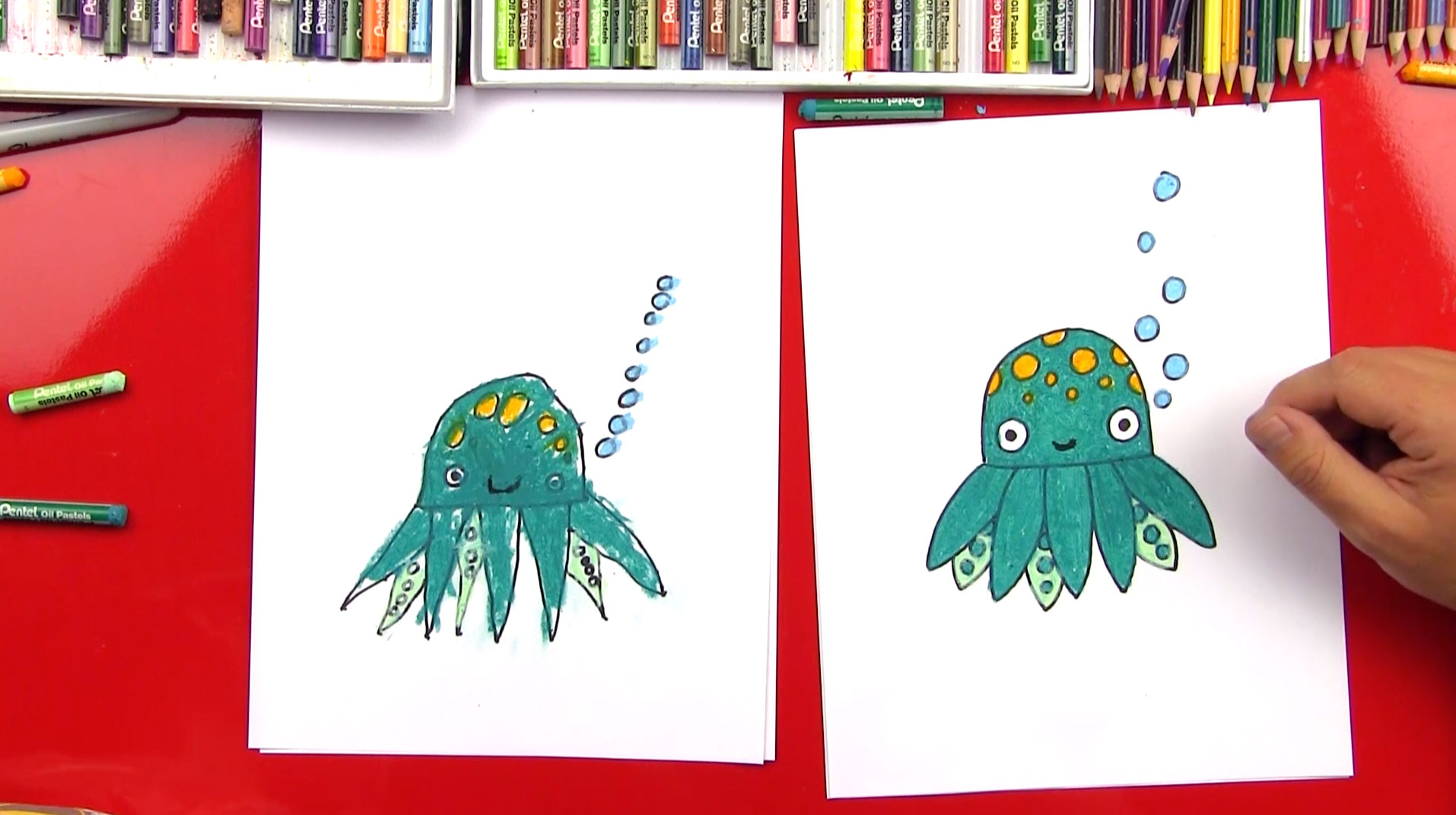 how to draw an octopus feature