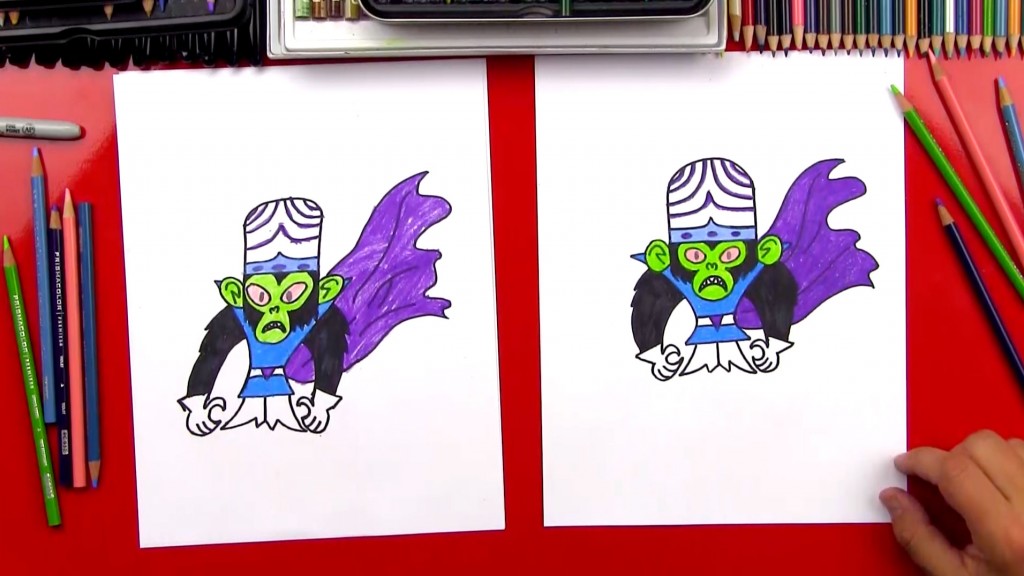 How To Draw Mojo Jojo From The Powerpuff Girls