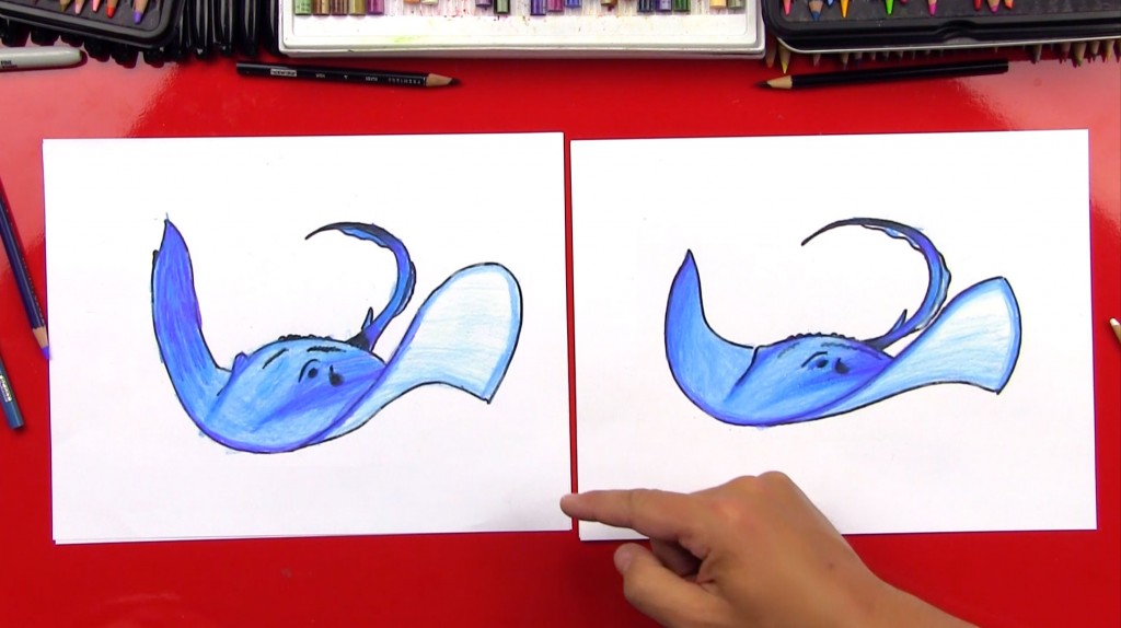 How To Draw A Stingray