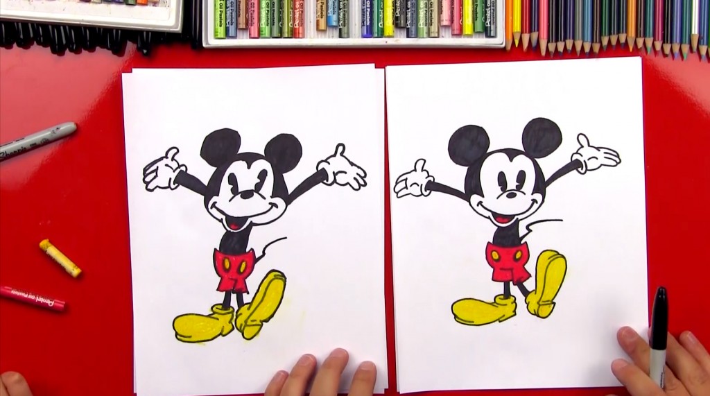 How To Draw Mickey Mouse + New Art Giveaway!