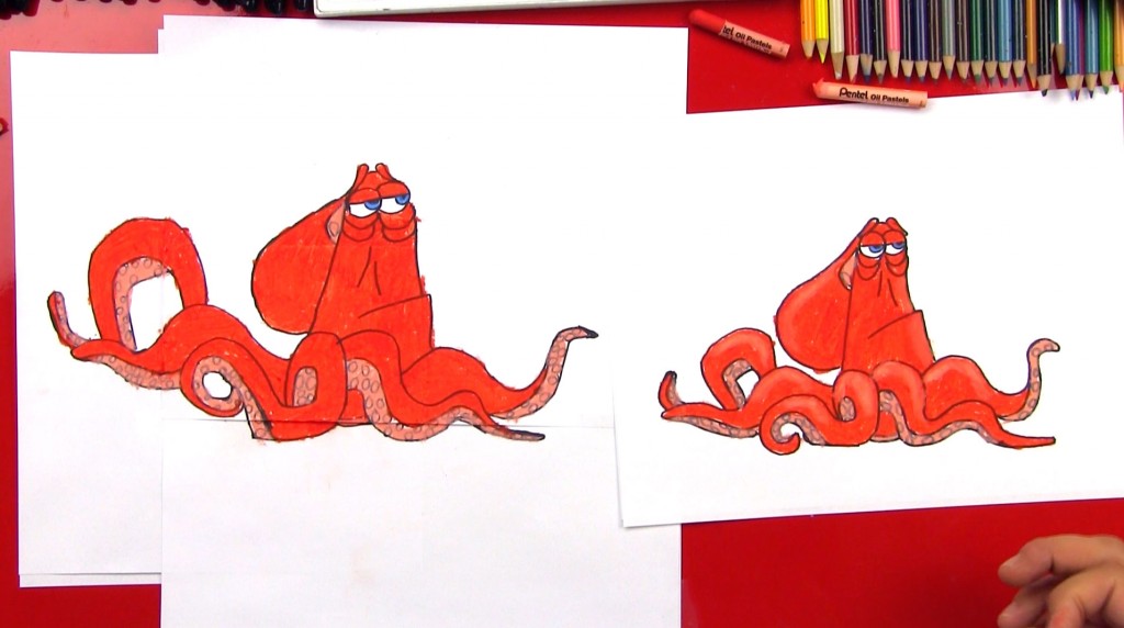 How To Draw Hank From Finding Dory