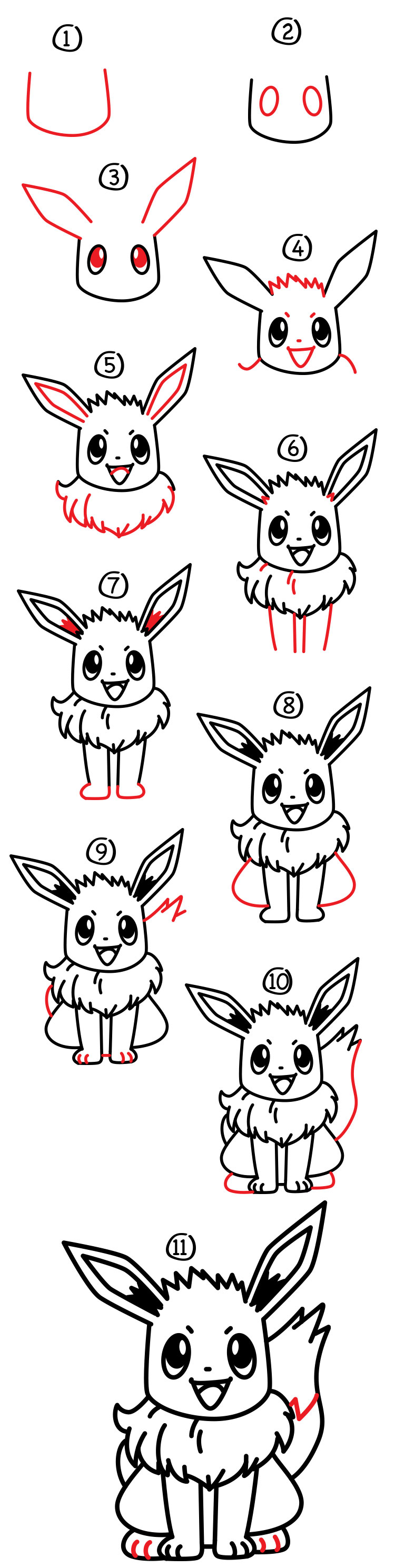 How To Draw Eevee Pokemon Art For Kids Hub