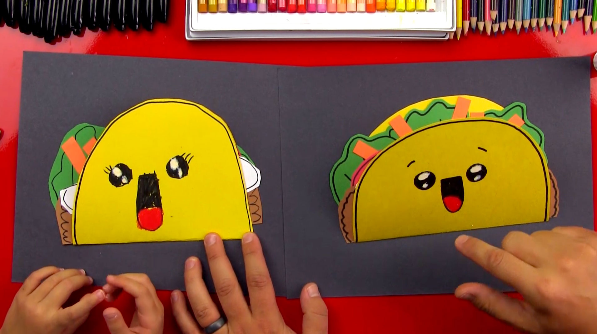 How To Draw A Taco Cutout - Art For Kids Hub