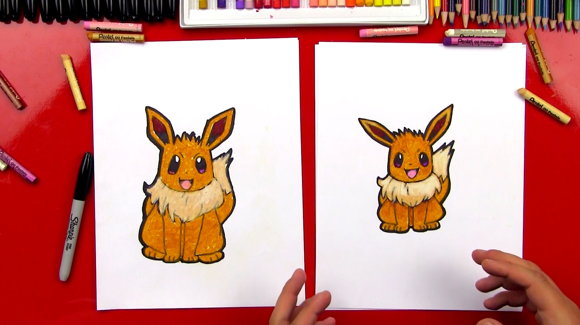 How To Draw Eevee Pokemon - Art For Kids Hub