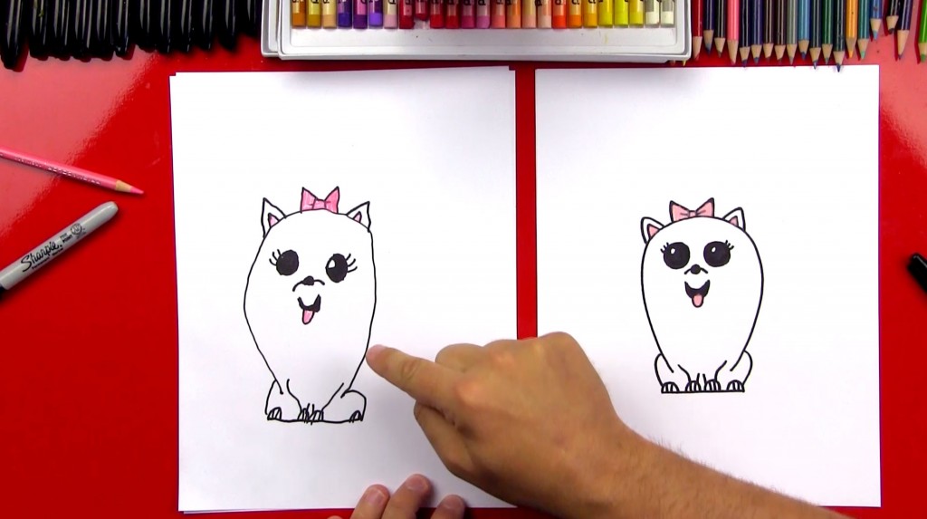 How To Draw Gidget From The Secret Life Of Pets