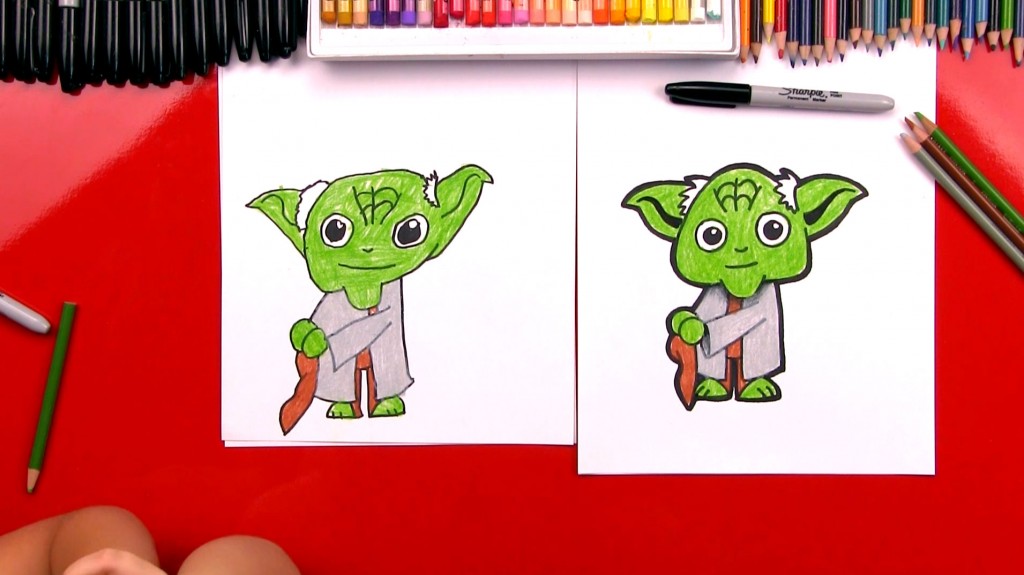 How To Draw Cartoon Yoda