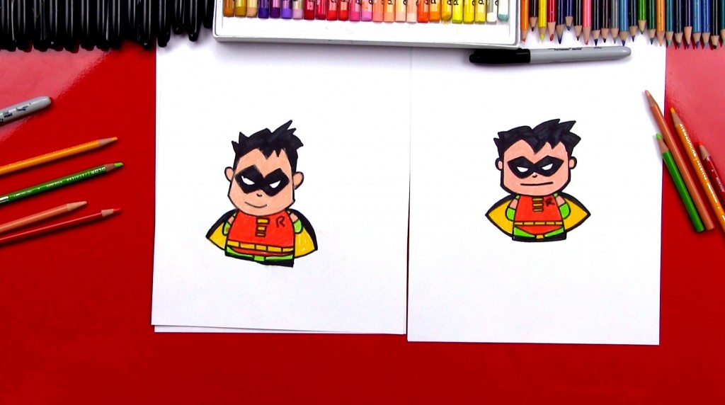 How To Draw Cartoon Robin