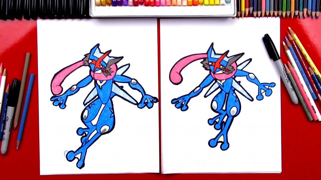 How To Draw Ash-Greninja From Pokemon