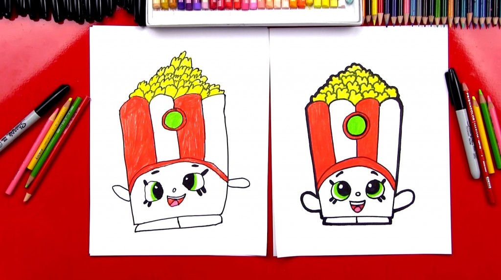 How To Draw Poppy Corn Shopkins